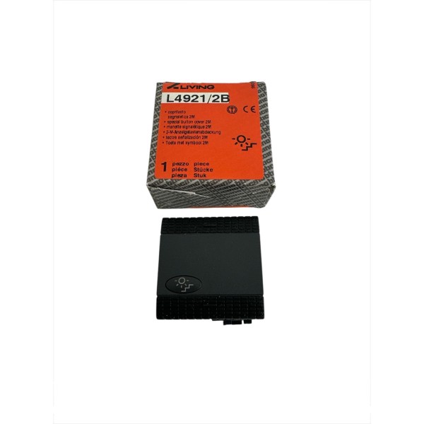 Bticino l4921//2b Siebdruck-Tastenabdeckung „Treppenhauslicht“ 2 Module Living International